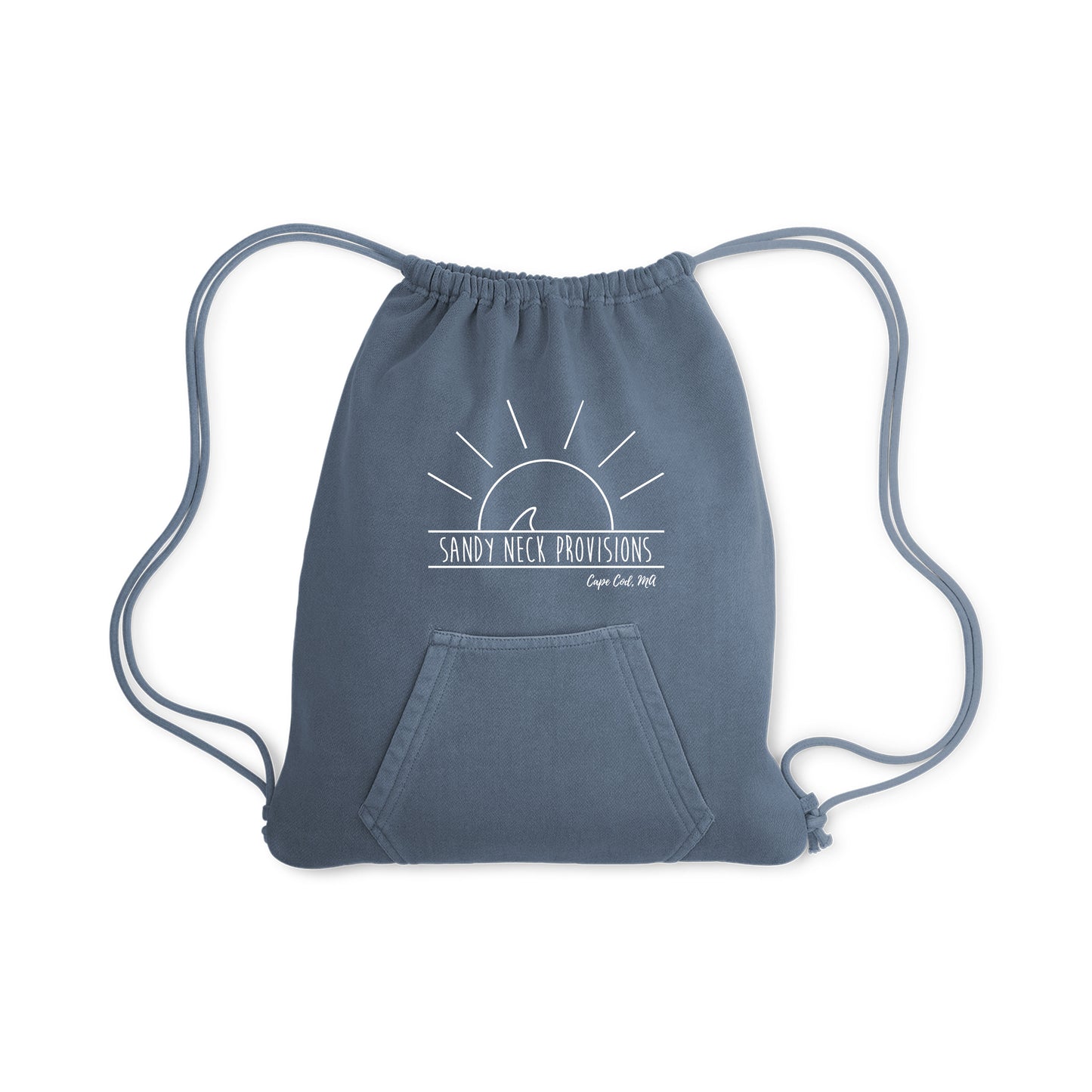 SNP Coastal Color Sweatshirt Style Drawstring Bag