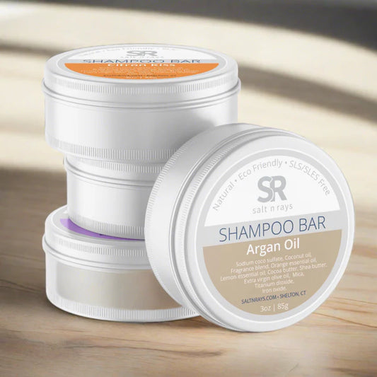 Salt n Rays® Shampoo Bar on white background