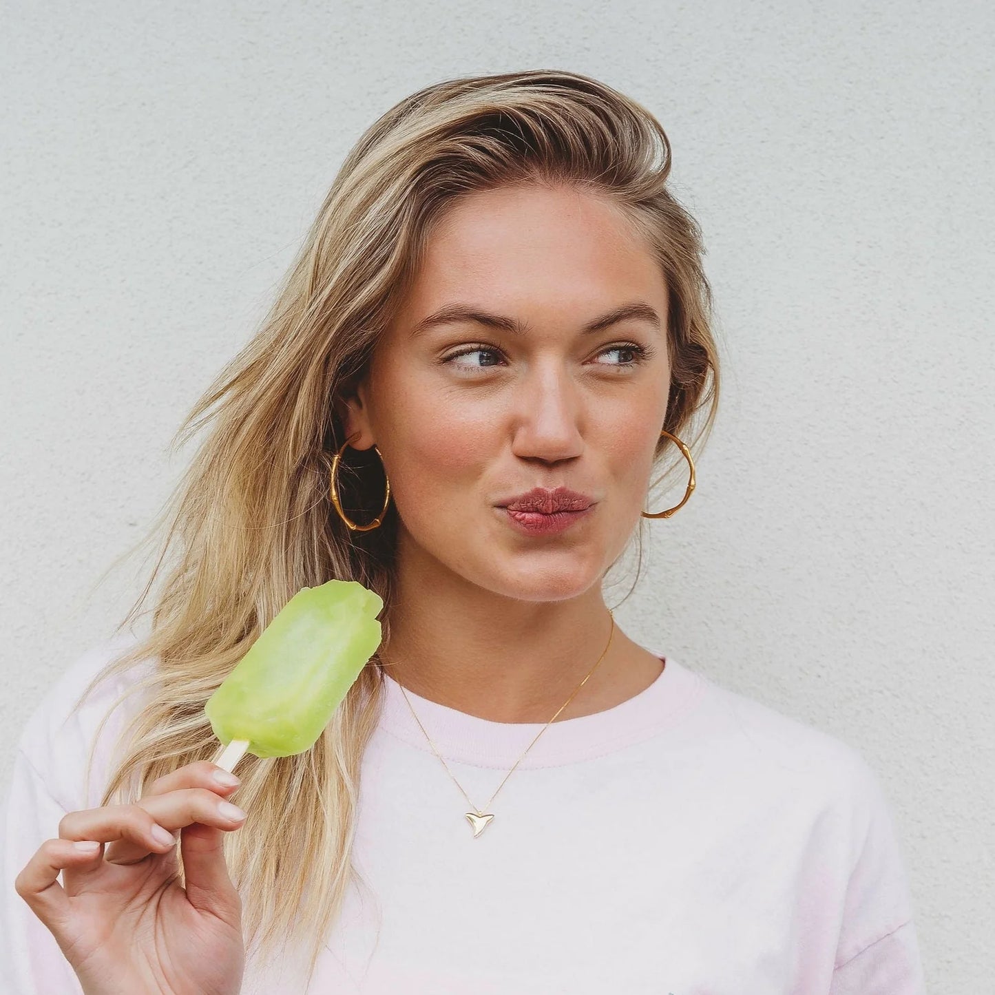 Salty Cali Gold Plated Bamboo Hoops