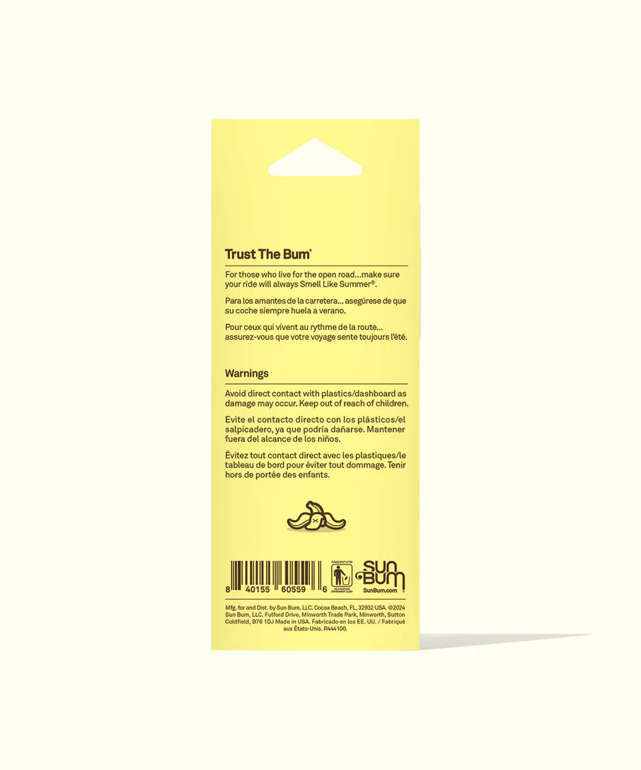 Sun Bum Banana Air Freshener