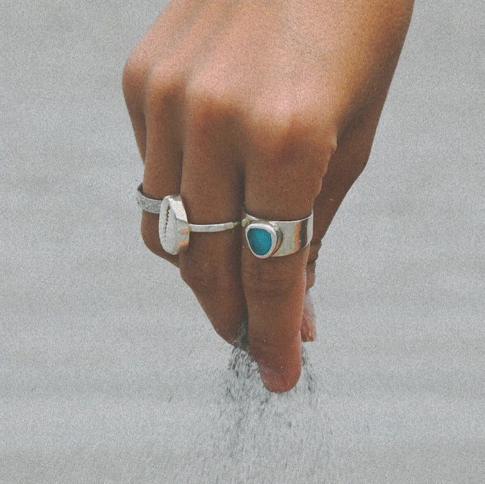 The Salty Gem Handmade Bold Sea Glass Band