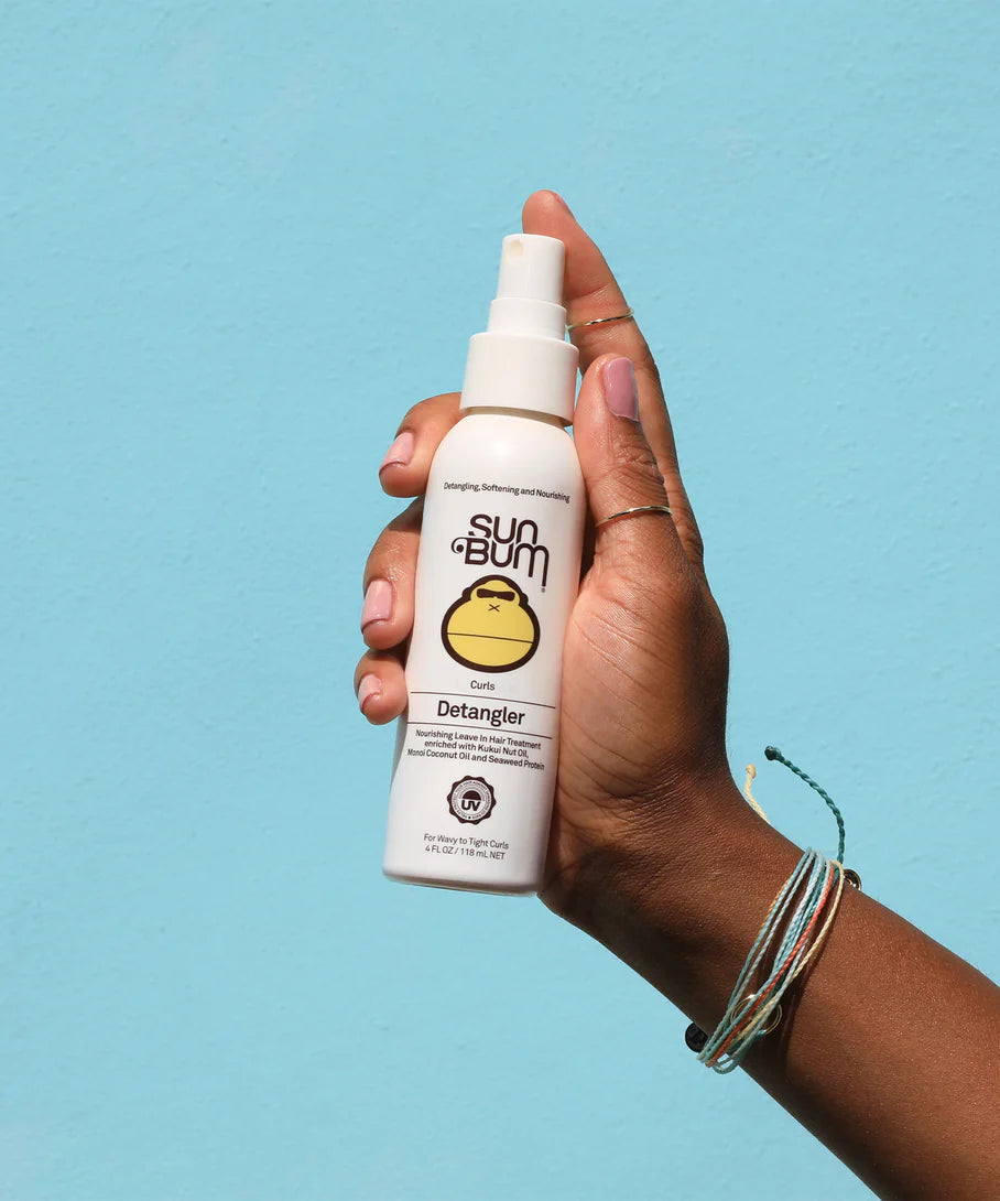 Sun Bum Curls Detangler Spray (4oz) on white background