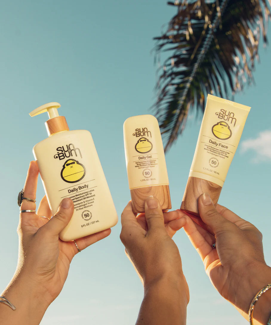 Sun Bum Daily 50 Body Lotion (8oz) on white background