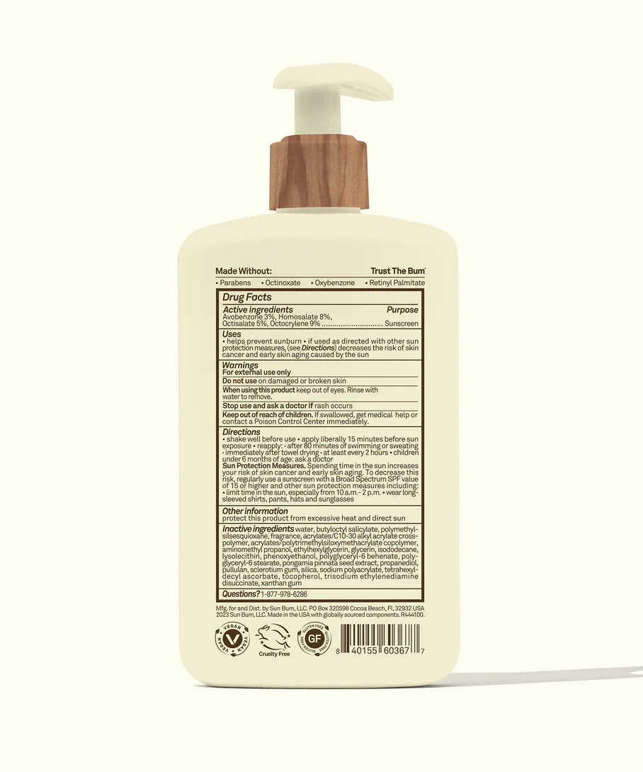 Sun Bum Daily 50 Body Lotion (8oz)