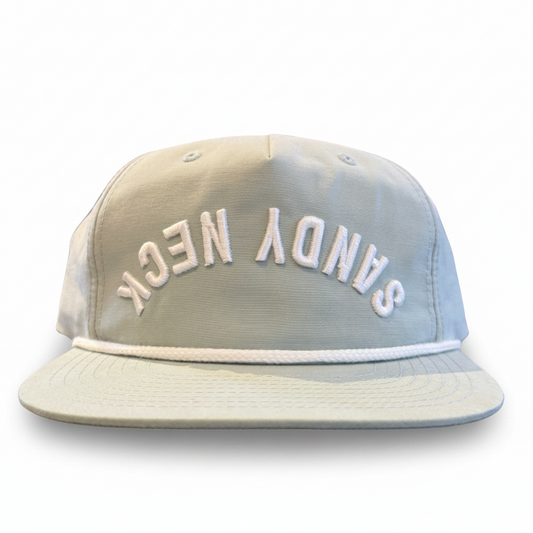 Sandy Neck Upside Down Rope Hat - Flat Brim Edition