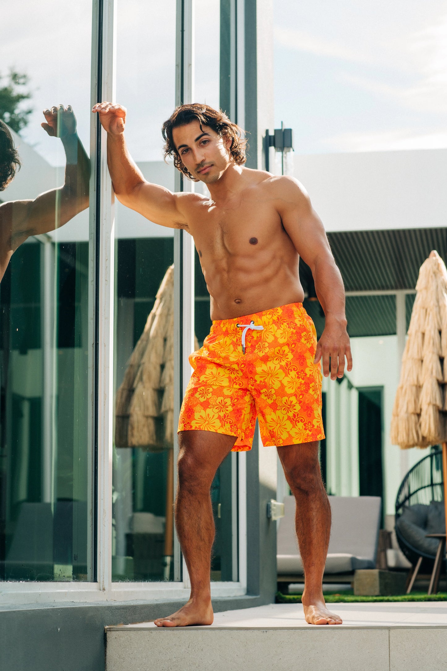 Men's Hibiscus Cove Bathing Suit