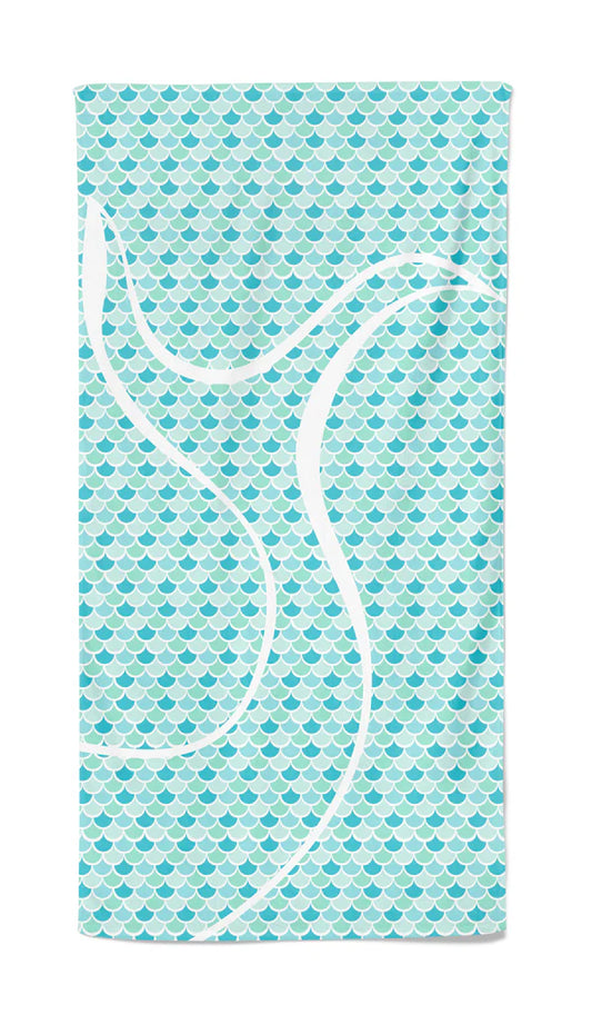 Salt n Rays UPF 50 Beach Towel/Wrap on white background