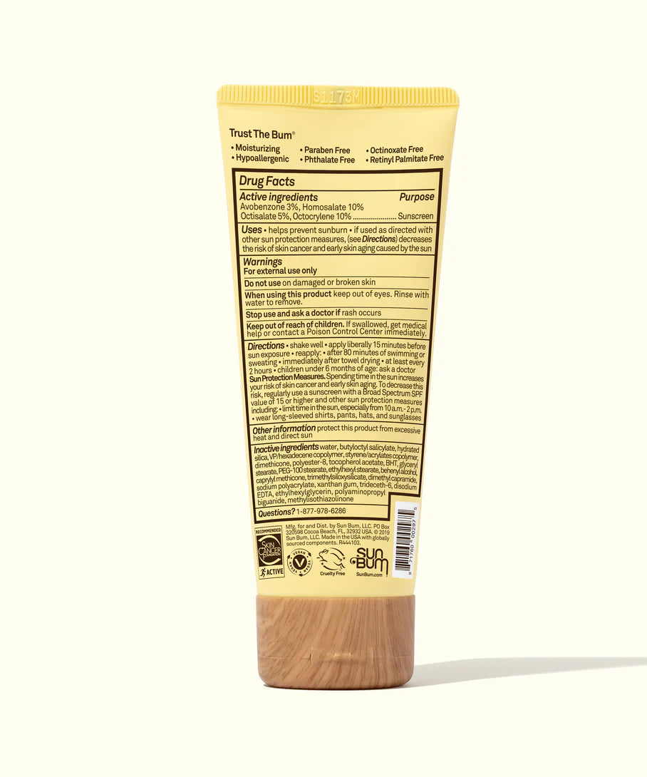 Sun Bum Original SPF 50 Sunscreen Face Lotion (3oz)