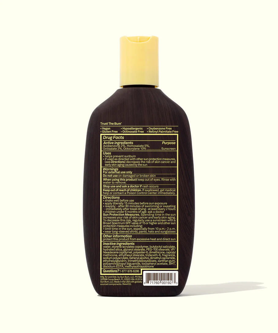Sun Bum Original SPF 15 Sunscreen Lotion (8oz)