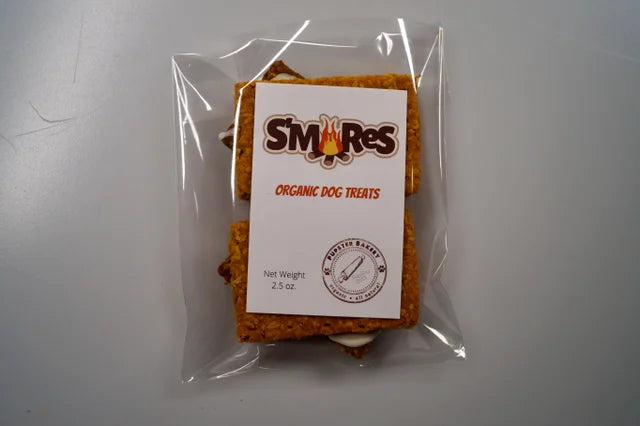 Pupster Bakery Pup'mores Organic Dog Treats on white background