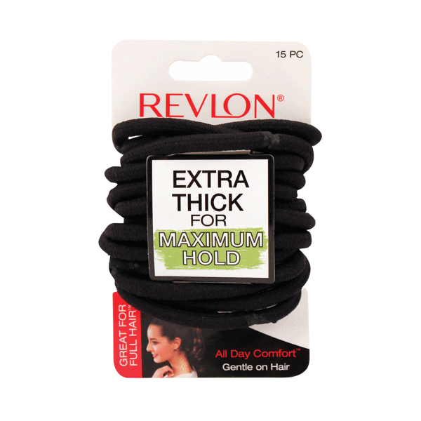 Revlon Hair Elastics on white background