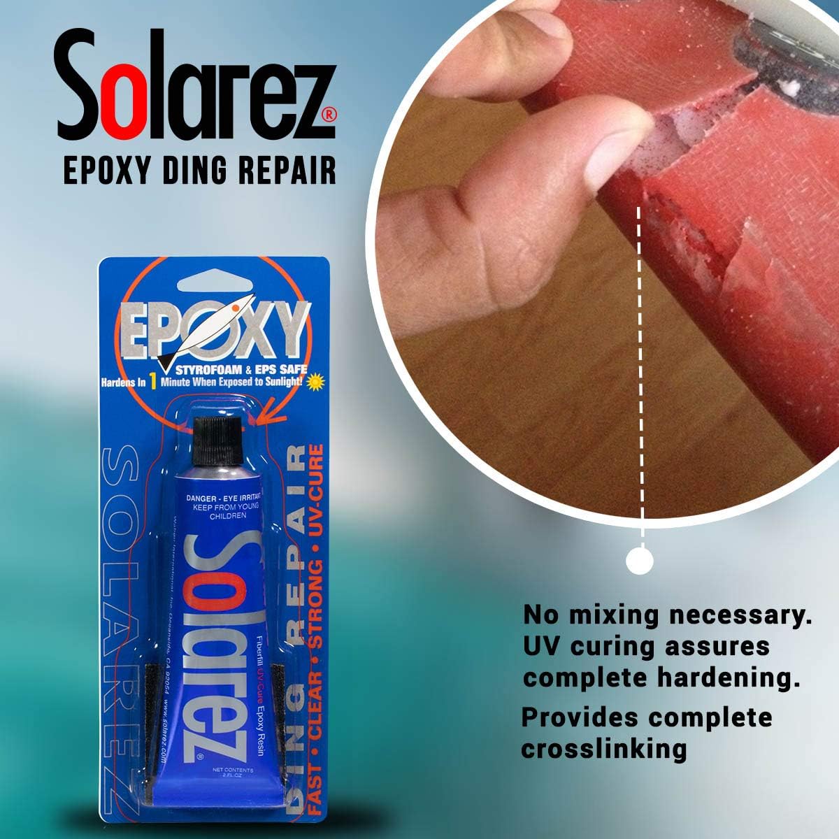 Solarez Epoxy Ding Repair