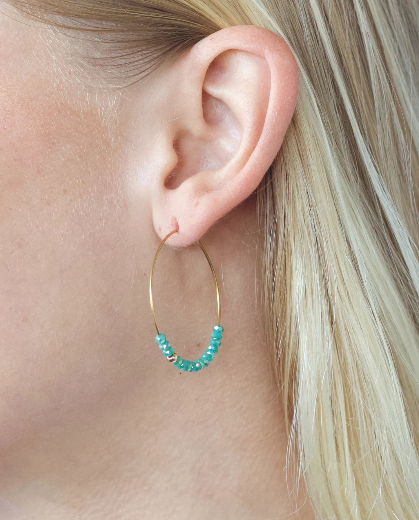 Sprinkle Hoops - Salty Beads