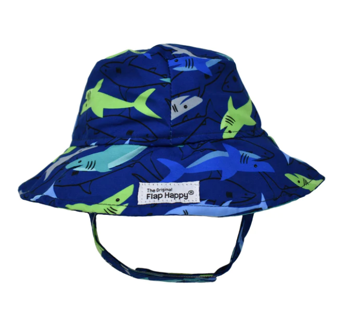 Flap Happy UPF 50 Bucket Hat - Sharky