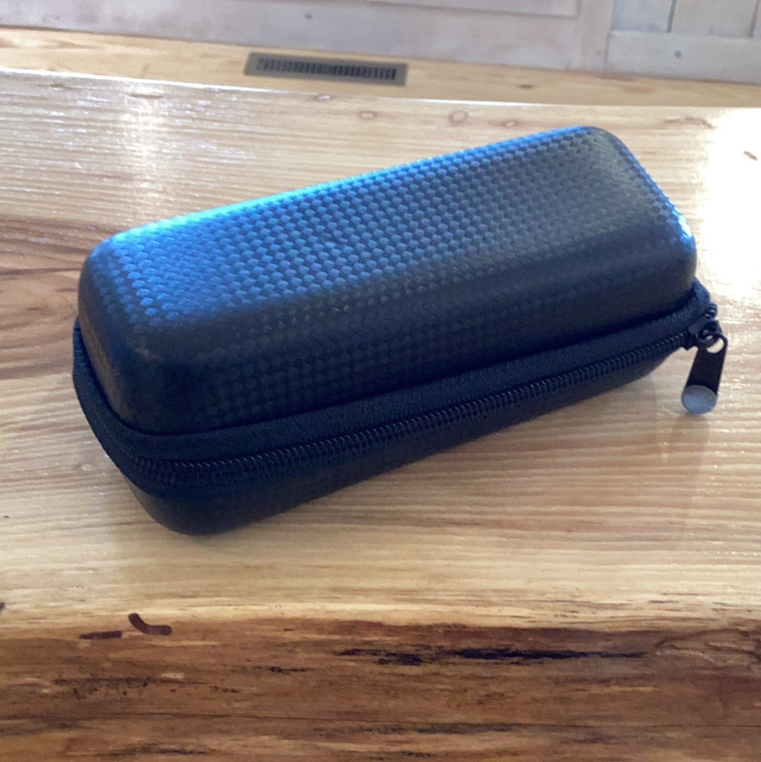 Suncloud Trekker Sunglasses Case (Black) on white background