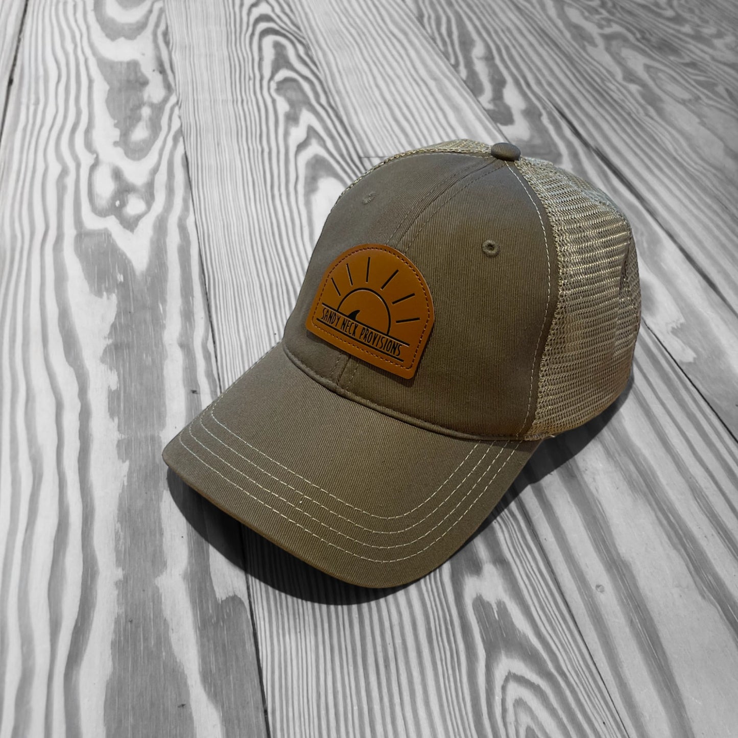SNP Leather Patch Trucker Hat