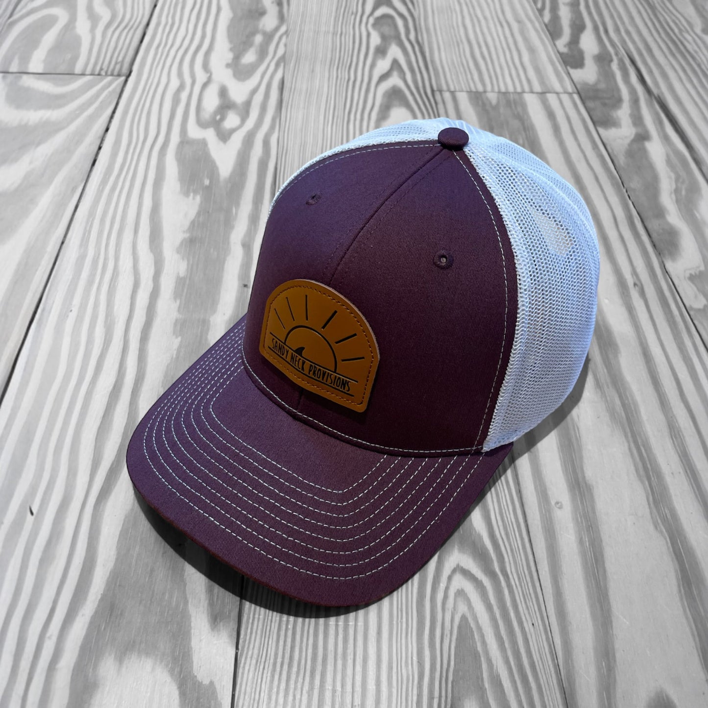 SNP Leather Patch Trucker Hat