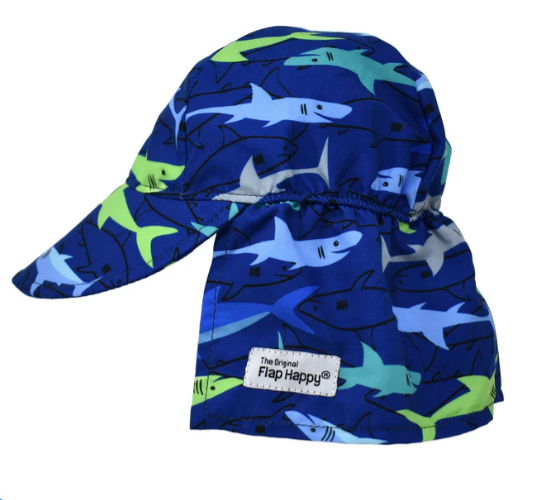 Flap Happy UPF 50+ Original Flap Hat - Sharky