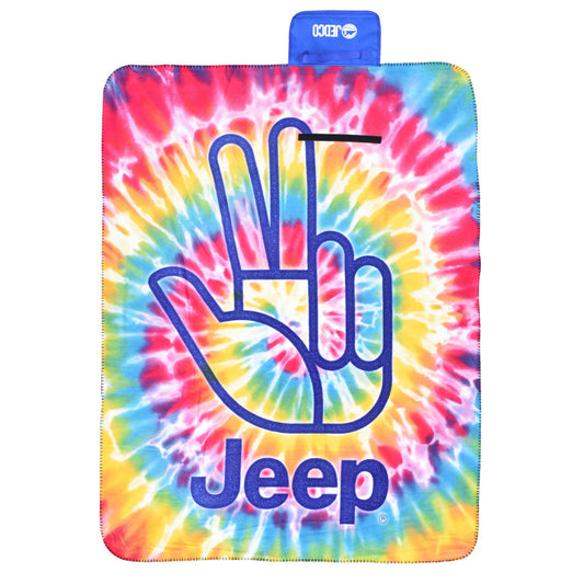 Jeep Tie Dye Wave Blanket