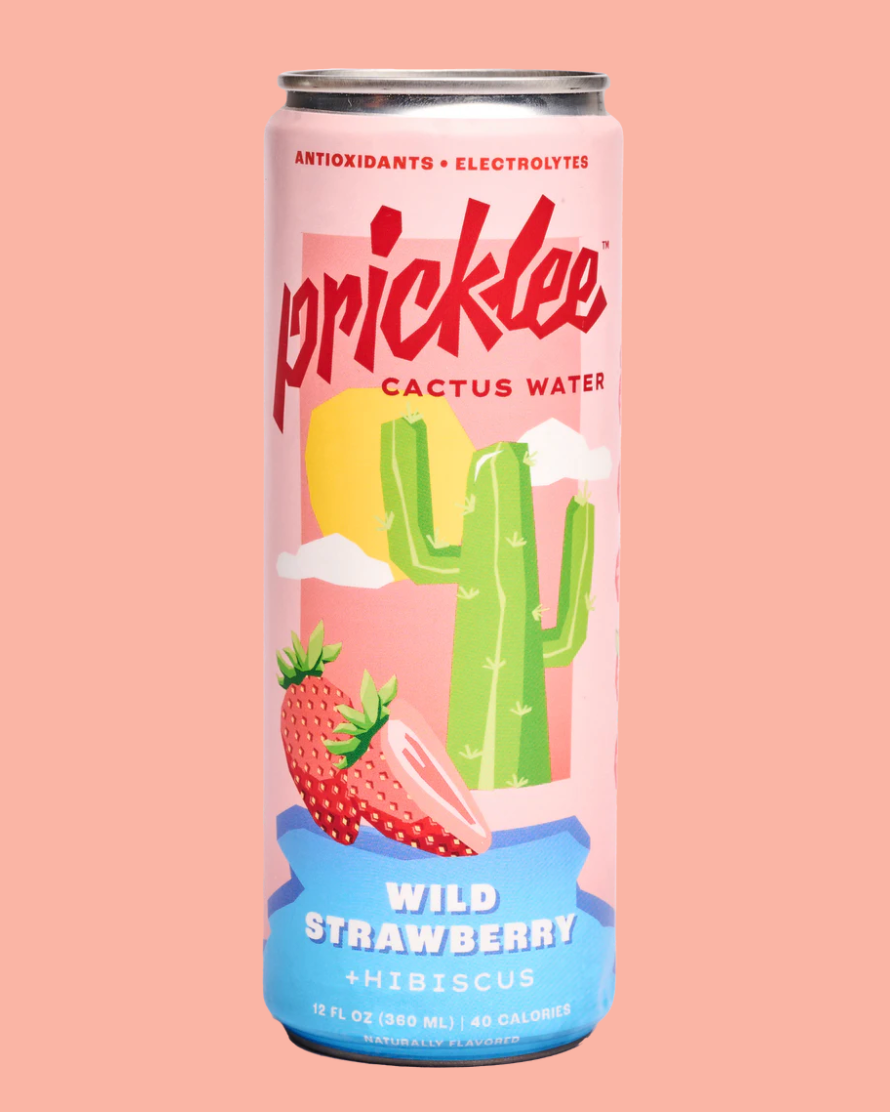 Pricklee Cactus Watero on white background