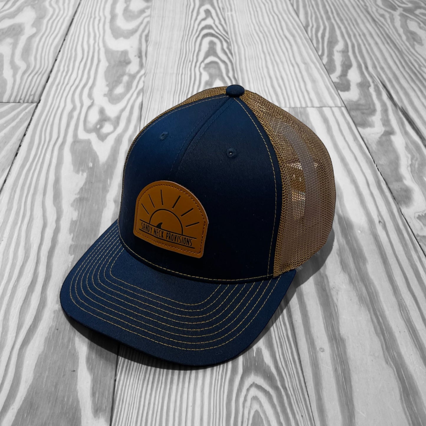 SNP Leather Patch Trucker Hat
