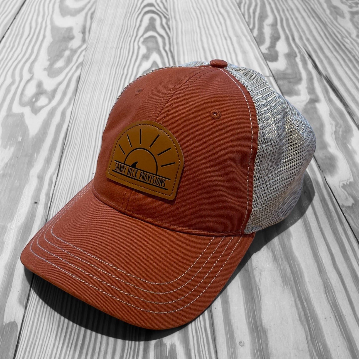 SNP Leather Patch Trucker Hat