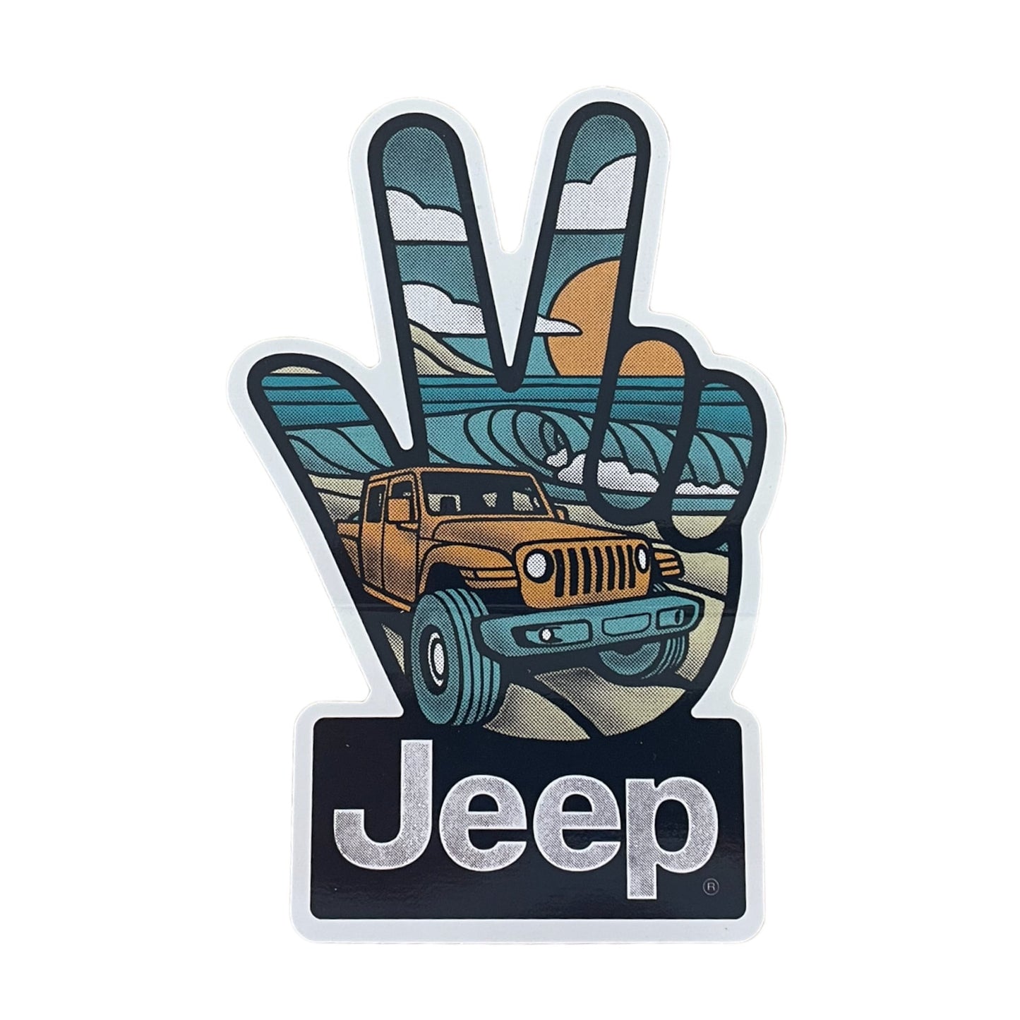 Jeep Catch A Wave Sticker