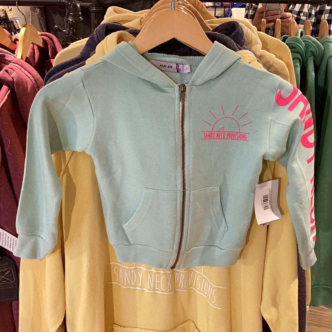 SNP Kids Burnout Zip Hoodie Sweatshirt