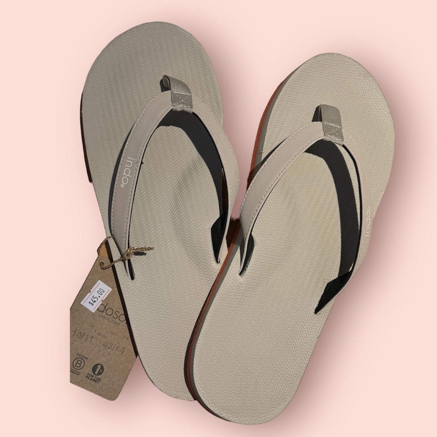 Indosole Men's Flip Flops on white background