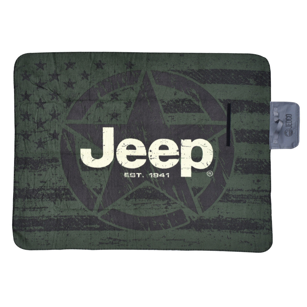 Jeep Star Flag Blanket