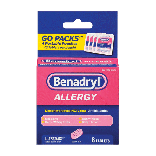 Benadryl Allergy Ultratab To Go (8ct)