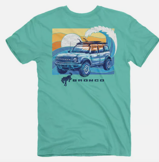 FMC Bronco Tidal Wave T-Shirt on white background