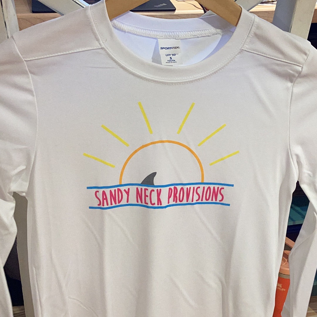 SNP Youth Long Sleeve UPF 50 Sun Shirt on white background