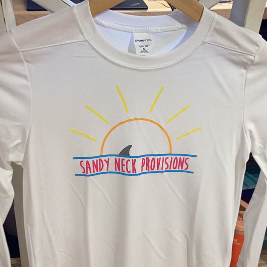 SNP Youth Long Sleeve UPF 50 Sun Shirt on white background