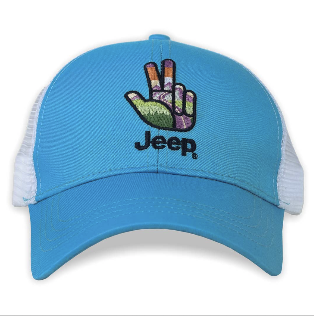 Jeep Mountain Wave Hat on white background