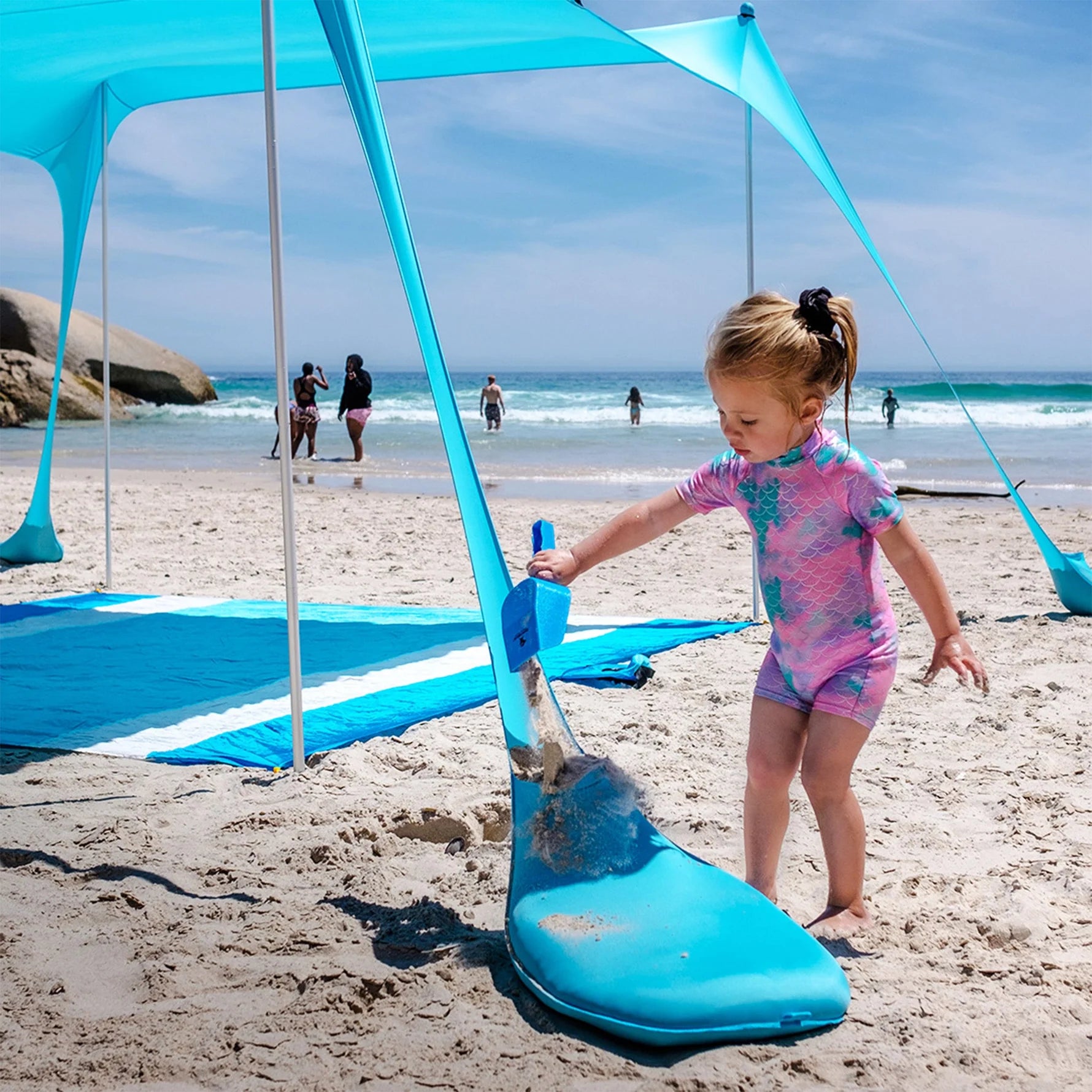ninja tents Sun Ninja Beach Tent 8 Person / Turquoise