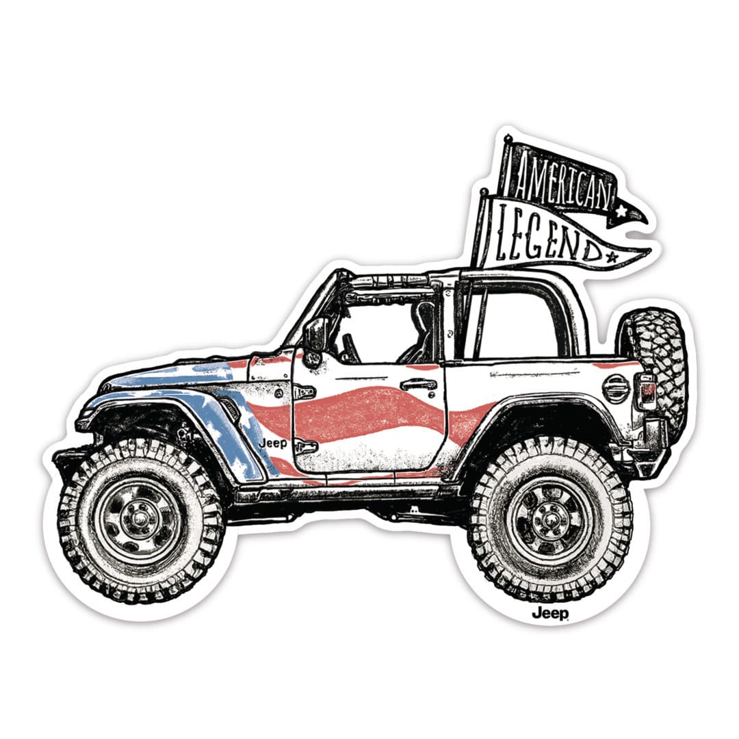 Jeep USA Legend Stickers