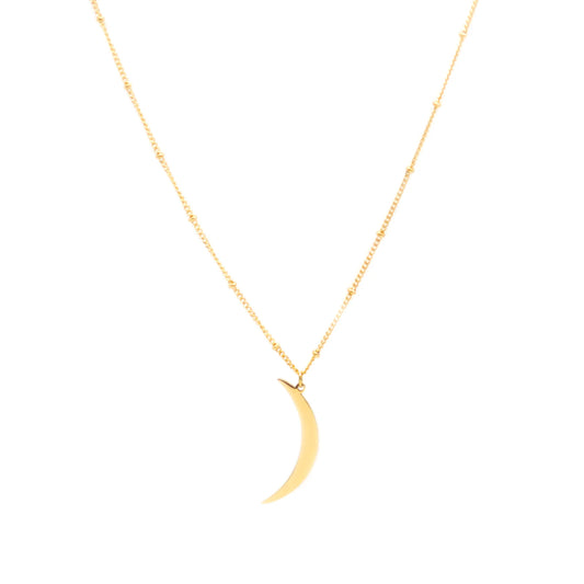 Crescent Moon Necklace - Salty Pendants