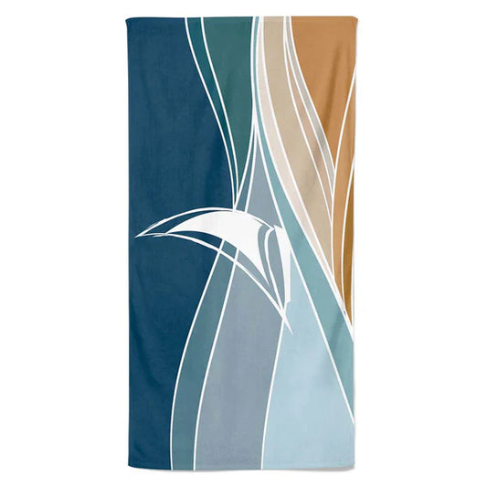 Salt n Rays UPF 50 Beach Towel/Wrap on white background