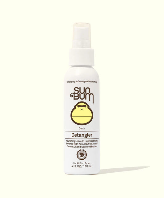 Sun Bum Curls Detangler Spray (4oz) on white background
