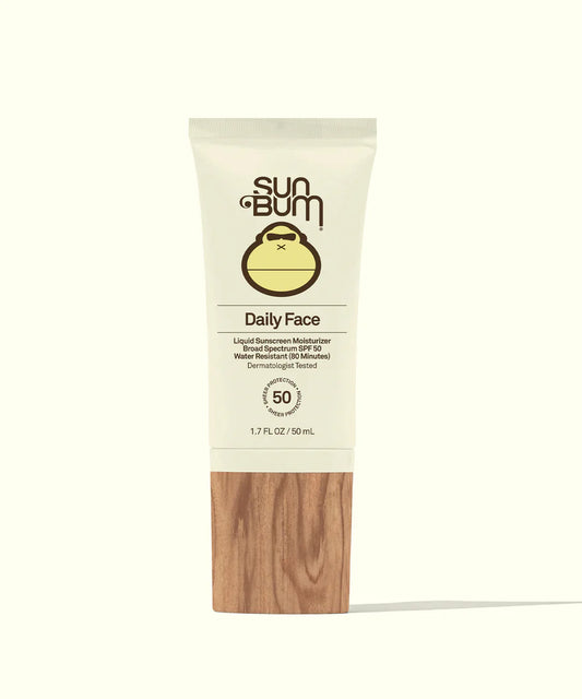 Sun Bum Daily 50 Face Lotion (1.7oz) on white background