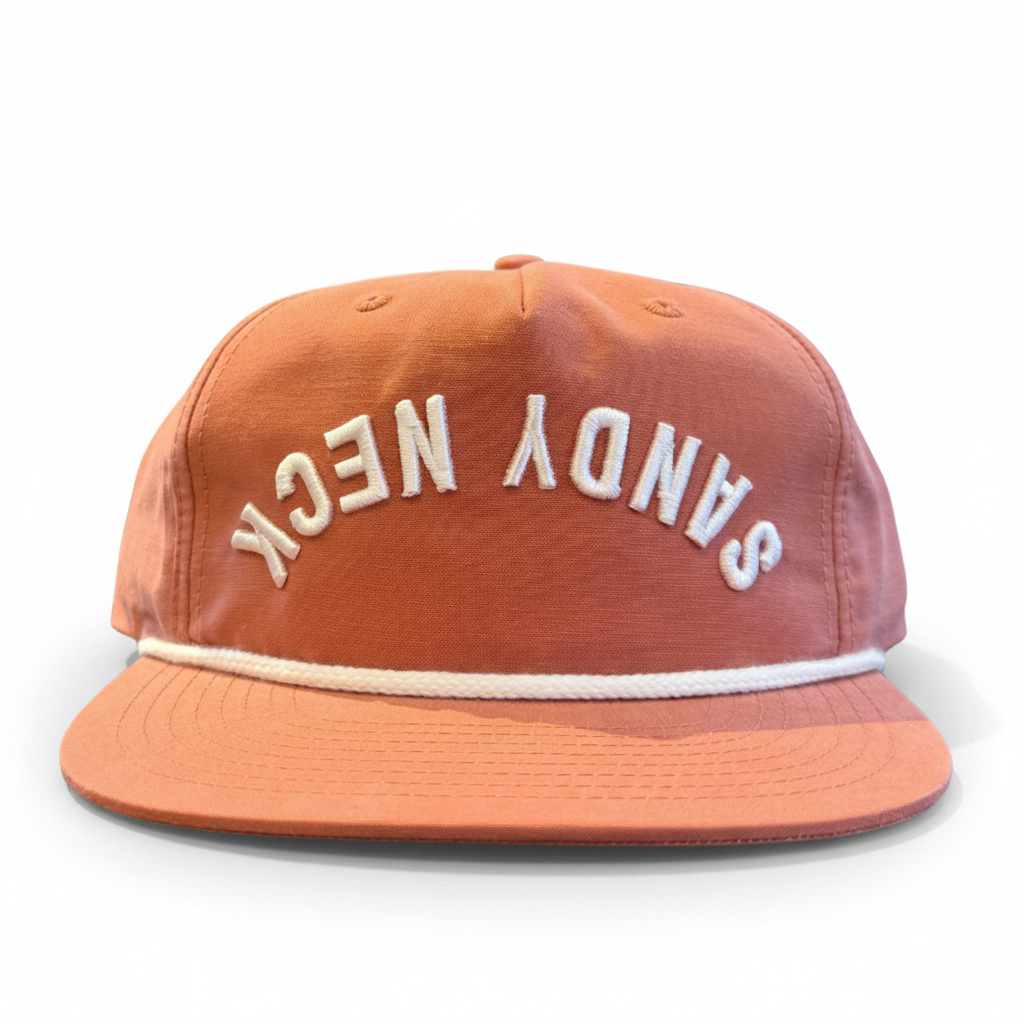 Sandy Neck Upside Down Rope Hat - Flat Brim Edition