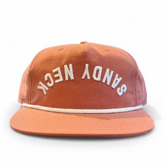 Sandy Neck Upside Down Rope Hat - Flat Brim Edition