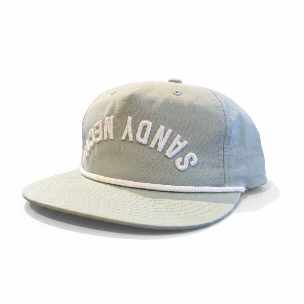 Sandy Neck Upside Down Rope Hat - Flat Brim Edition