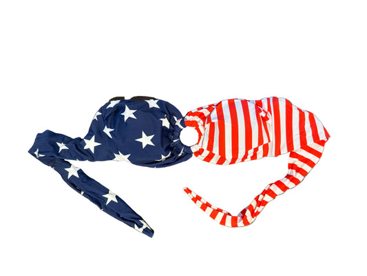 American Flag Women's Bikini Bandeau Top w/ Removable Straps (Sold Individually)