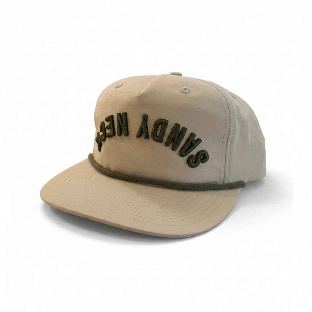 Sandy Neck Upside Down Rope Hat - Flat Brim Edition