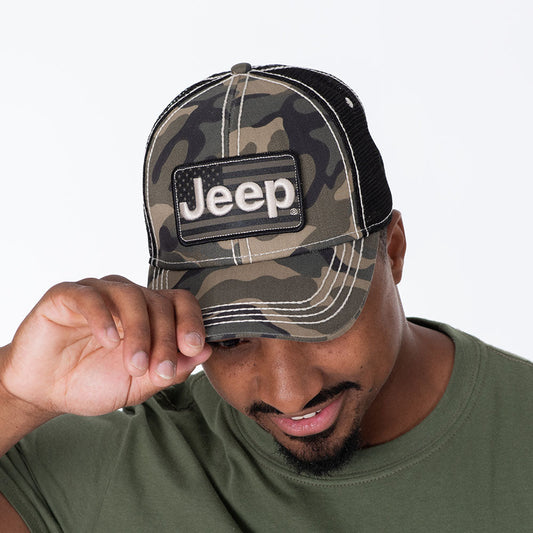 Jeep Camo Flag Hat
