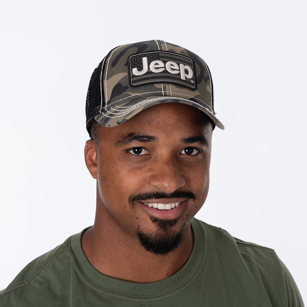 Jeep Camo Flag Hat