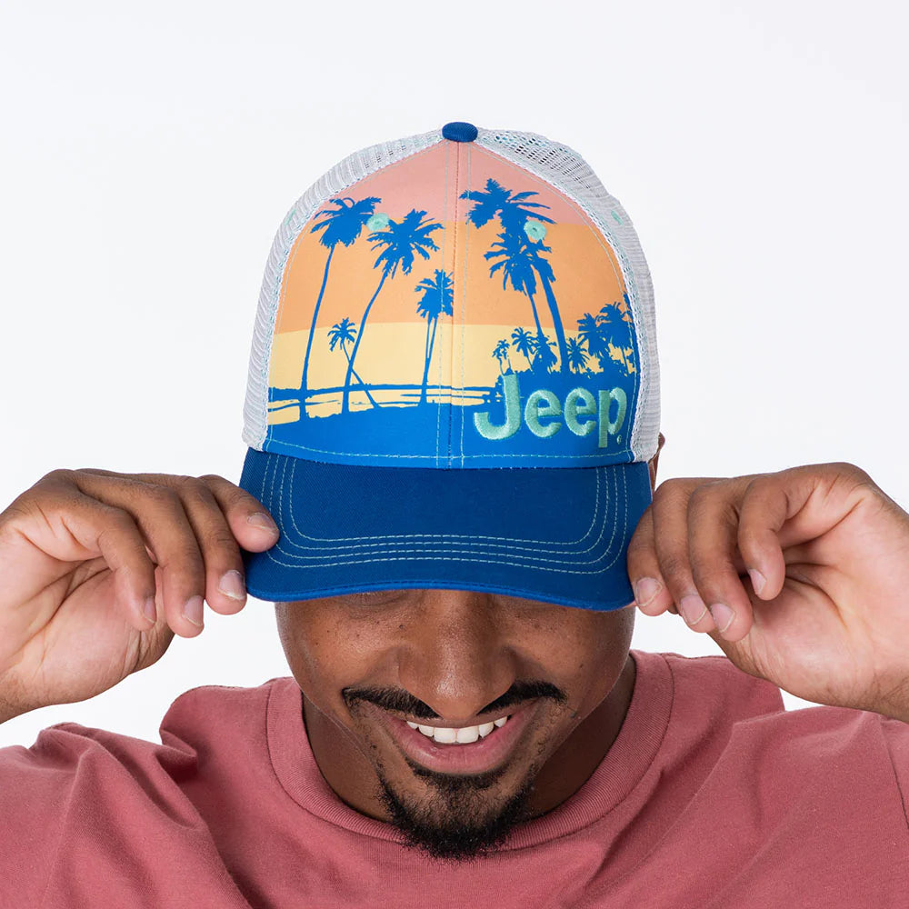 Jeep Beach Sunset Hat