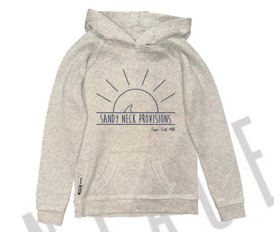 SNP Kids Burnout Pullover Hoodie on white background